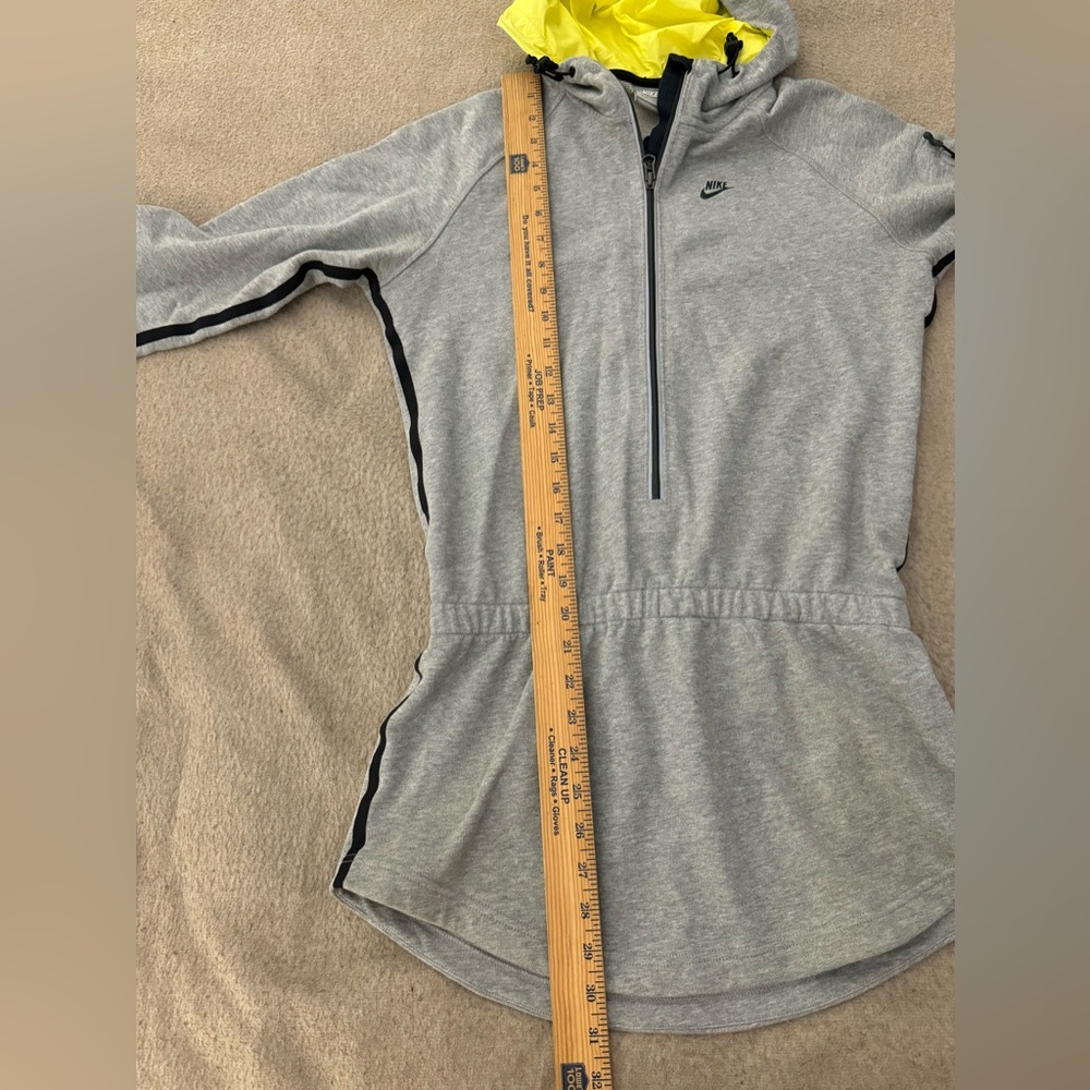 Nike Sportswear AW 77 Womens Small Hoodie Gray Half Zip Hooded - Picture 6 of 8